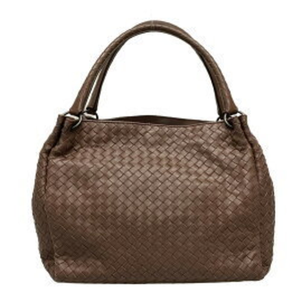 BOTTEGA VENETA Nappa Parachute Tote Bag Brown Leather